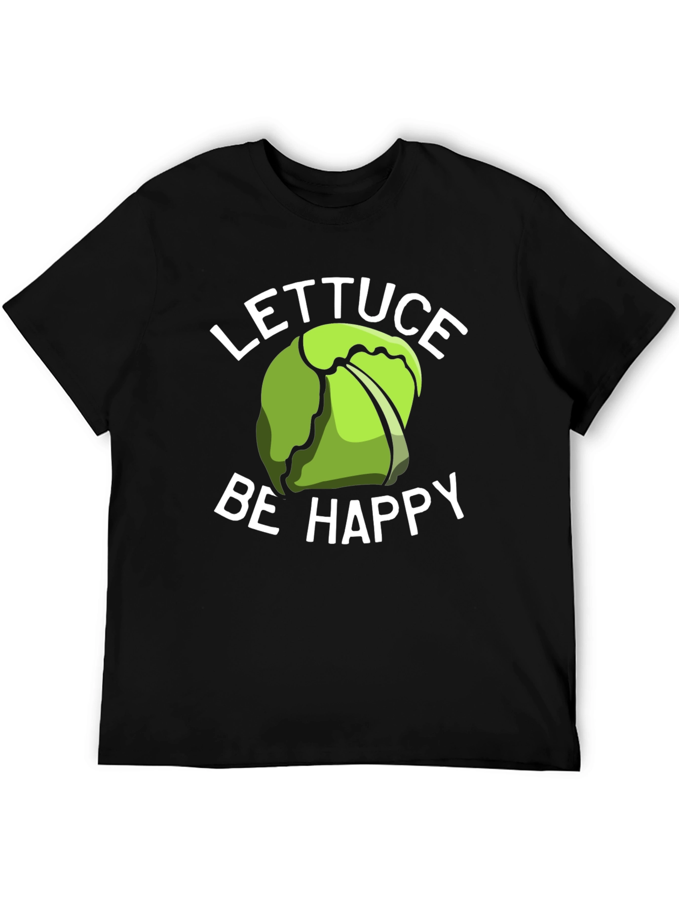 Lettuce Be Happy T-Shirt - Funny Graphic Tee