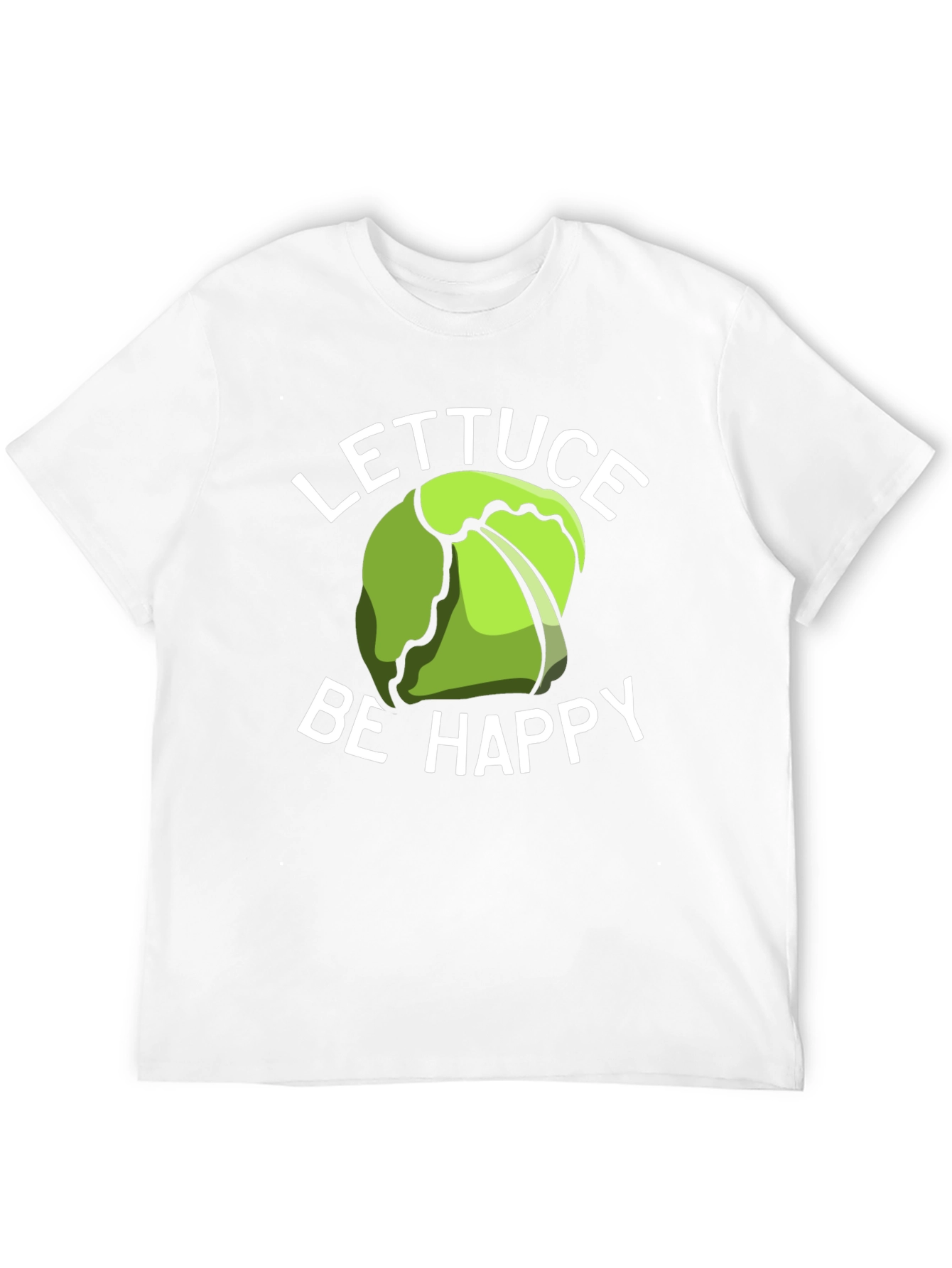 Lettuce Be Happy T-Shirt - Funny Graphic Tee
