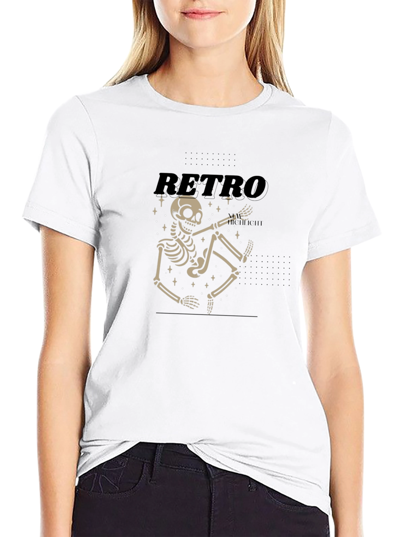 Retro Skeleton Graphic T-Shirt