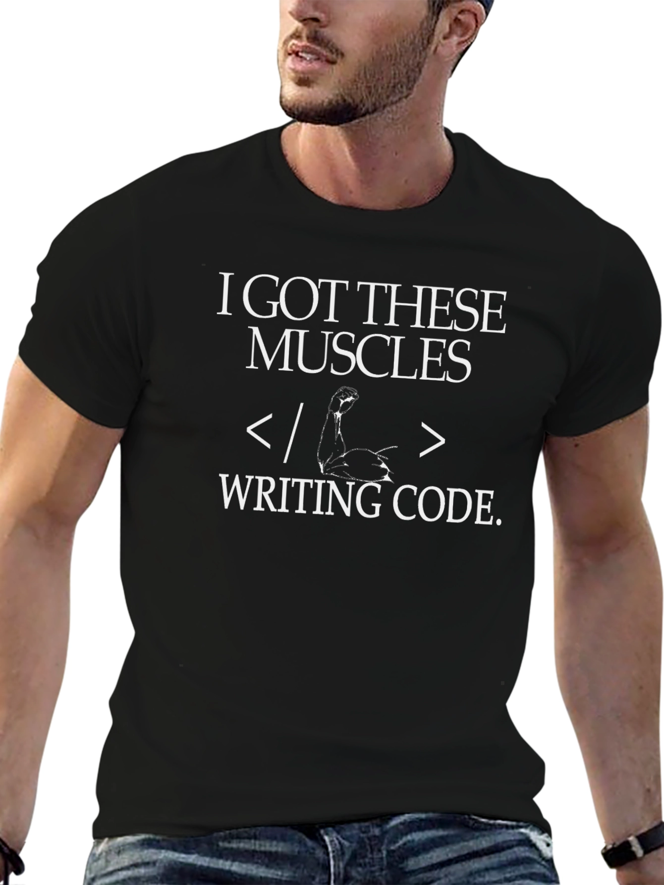 I Got These Muscles Writing Code T-Shirt