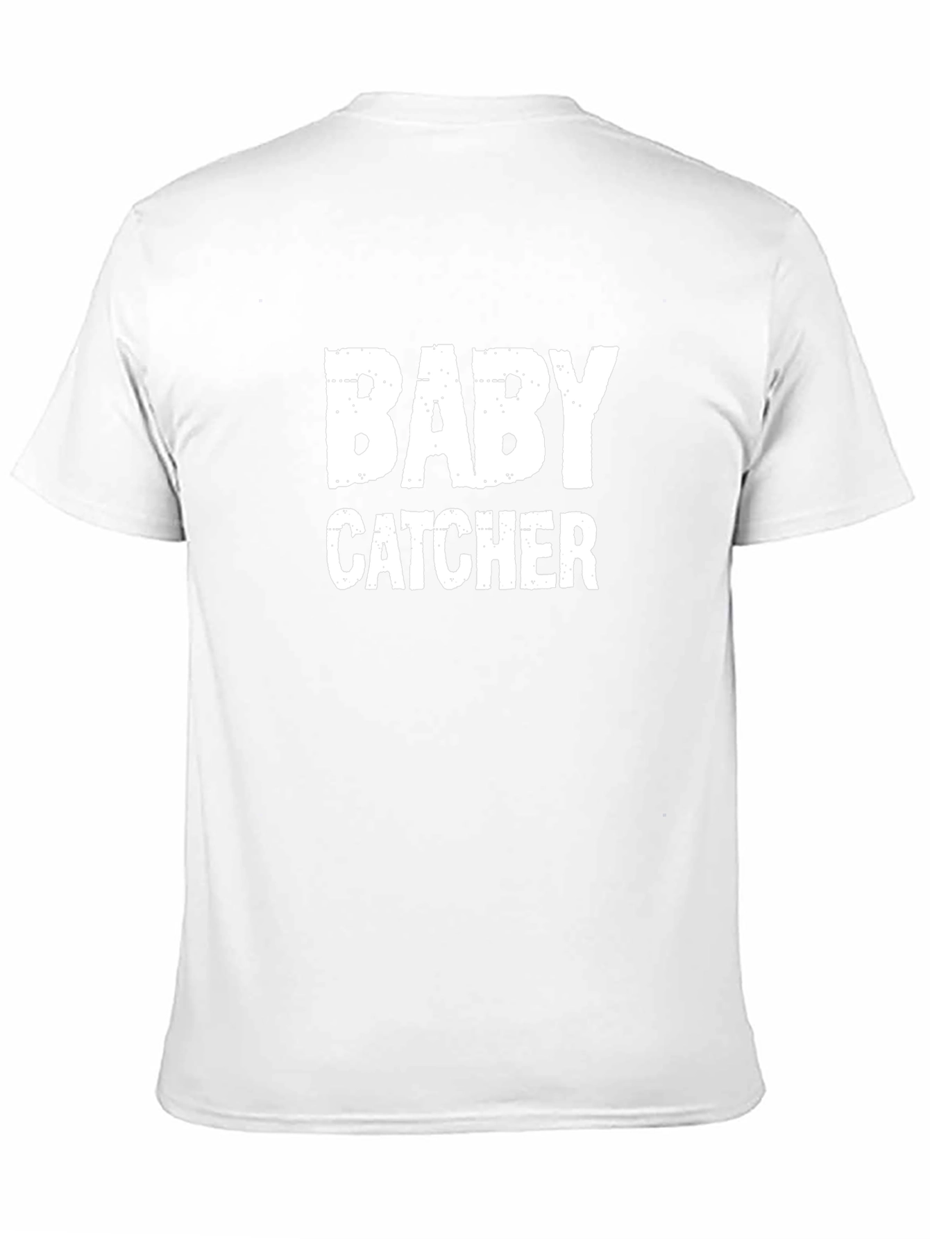 Baby Catcher Graphic Tee - Black Cotton Blend T-Shirt