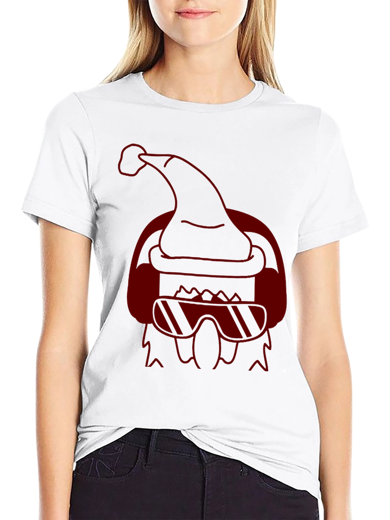 Cool Santa Graphic Tee - Holiday Style