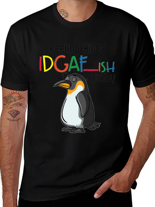 IDGAFish T-Shirt: Funny Penguin Graphic Tee