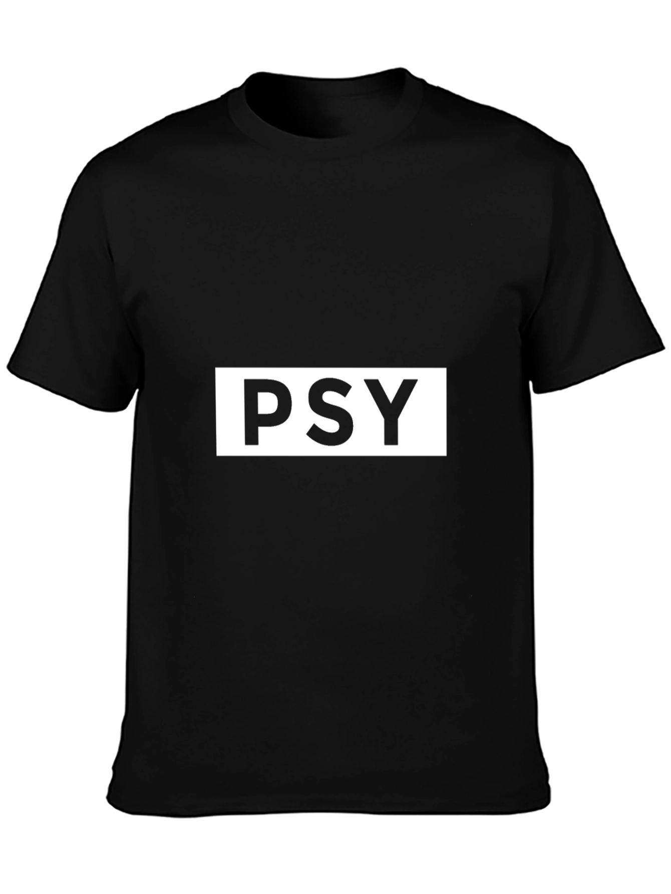 PSY Graphic Tee - Black Cotton Blend Comfort
