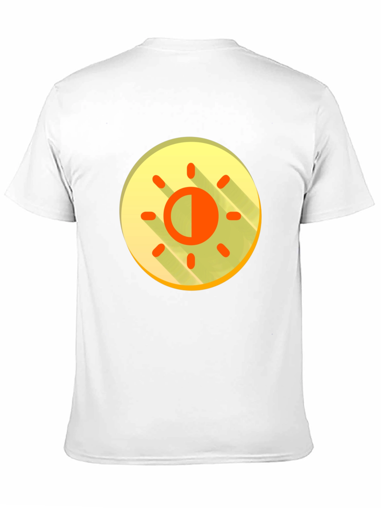 Contrast Sun Graphic T-Shirt - Black