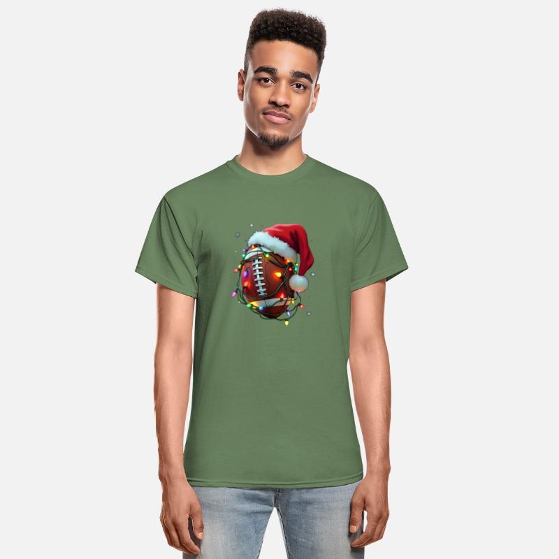 Santa Sports Christmas Football Player