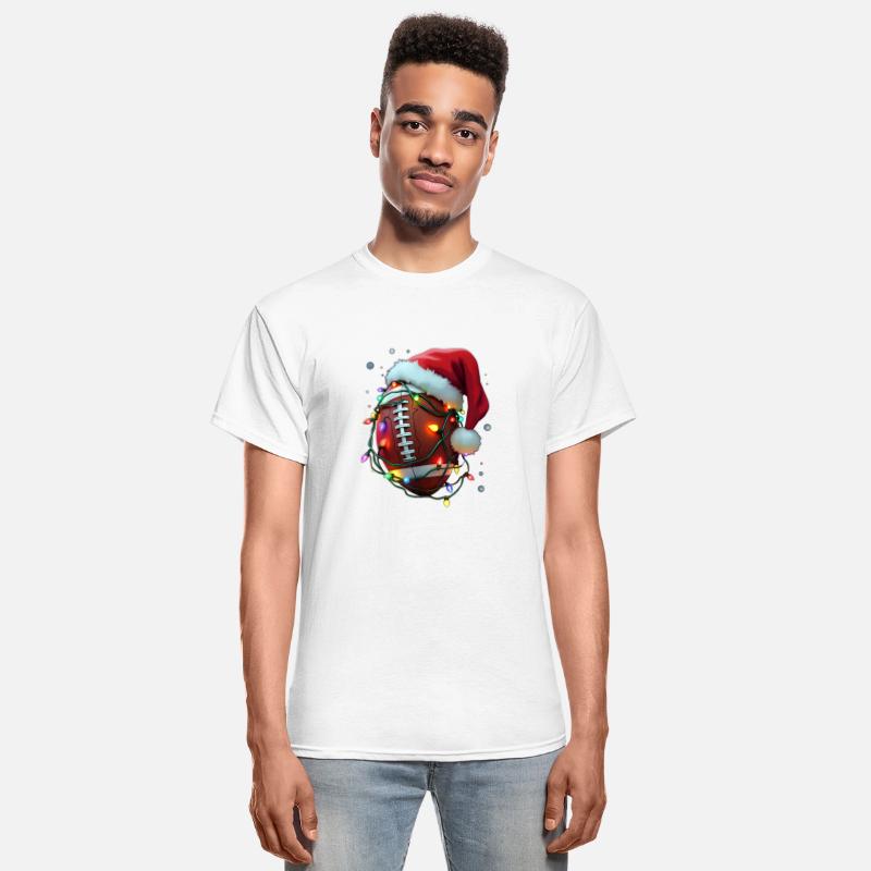 Santa Sports Christmas Football Player