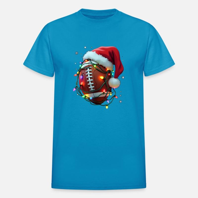 Santa Sports Christmas Football Player