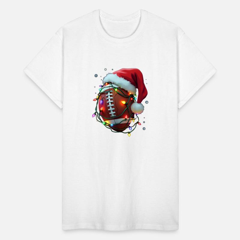 Santa Sports Christmas Football Player
