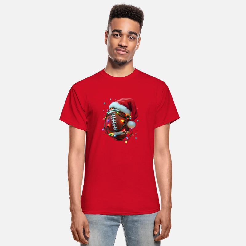 Santa Sports Christmas Football Player