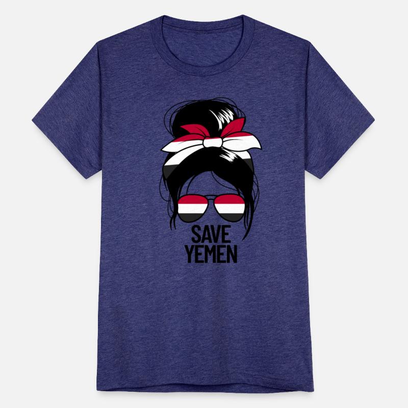 Save Yemen Women's Messy Bun Yemeni Woman Yemen