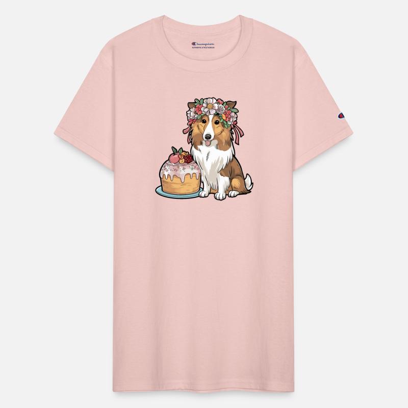 Scandinavian Boho Collie dog