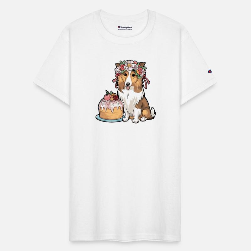 Scandinavian Boho Collie dog