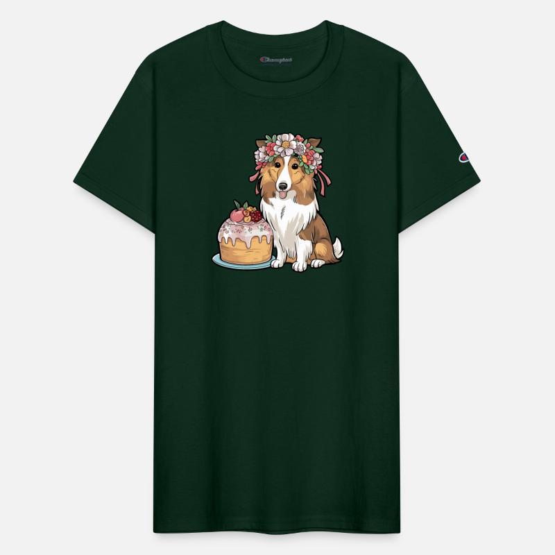 Scandinavian Boho Collie dog