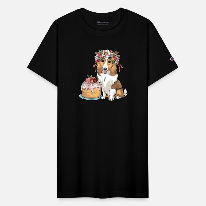 Scandinavian Boho Collie dog