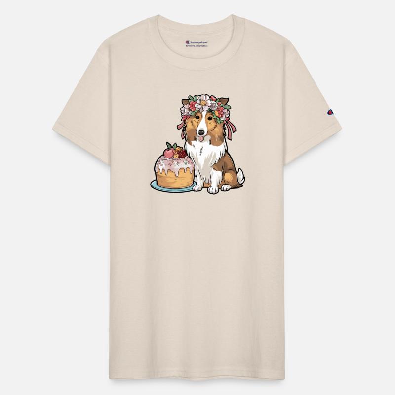 Scandinavian Boho Collie dog