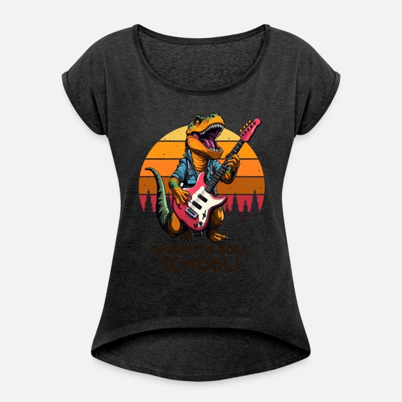 School Child School Start Retro Dino T-rex