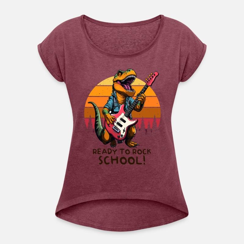 School Child School Start Retro Dino T-rex