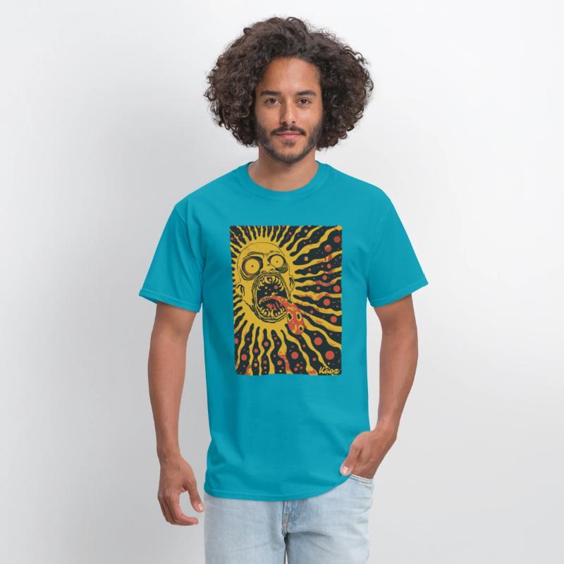 Screaming Sun Face with Trippy Tongue