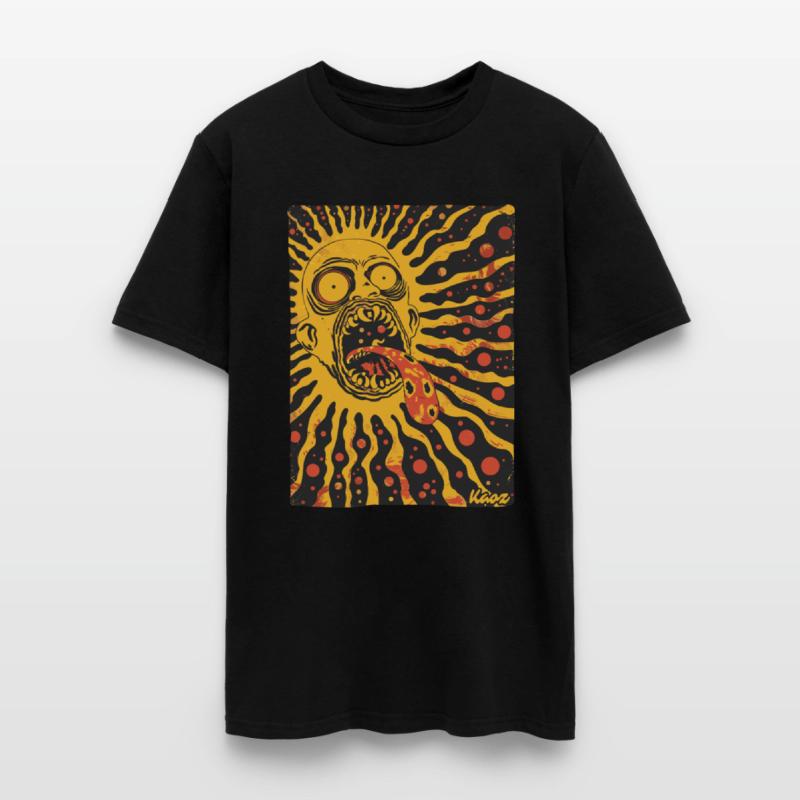 Screaming Sun Face with Trippy Tongue