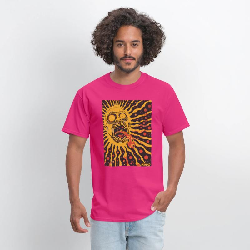 Screaming Sun Face with Trippy Tongue
