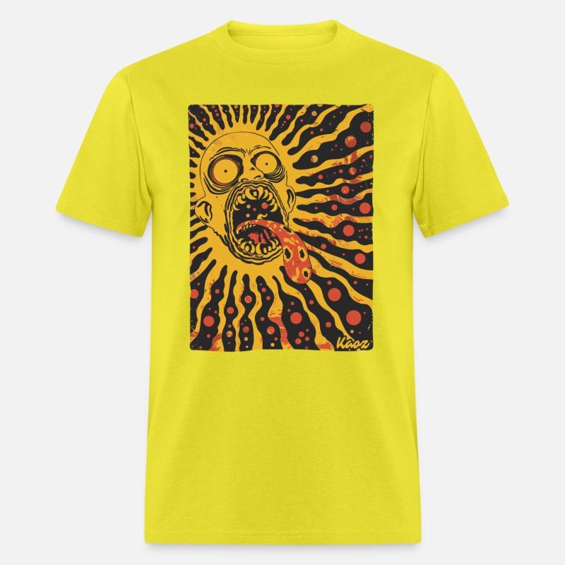 Screaming Sun Face with Trippy Tongue
