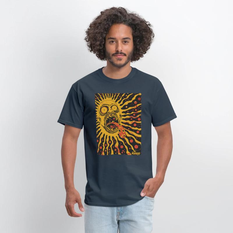 Screaming Sun Face with Trippy Tongue