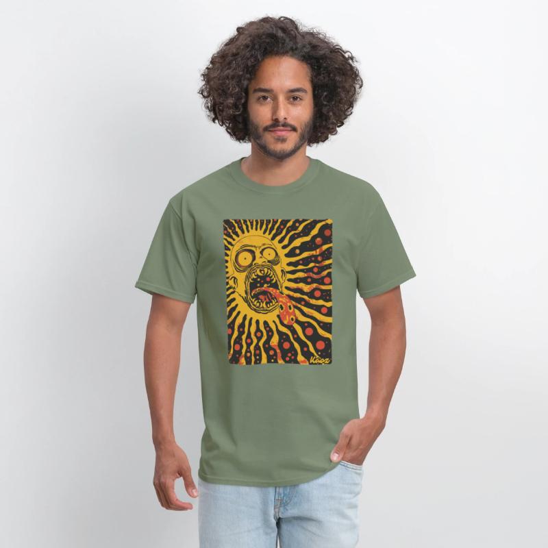Screaming Sun Face with Trippy Tongue
