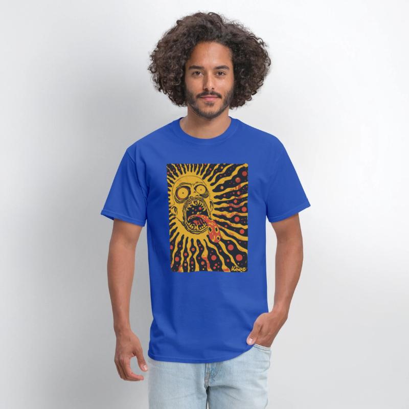 Screaming Sun Face with Trippy Tongue