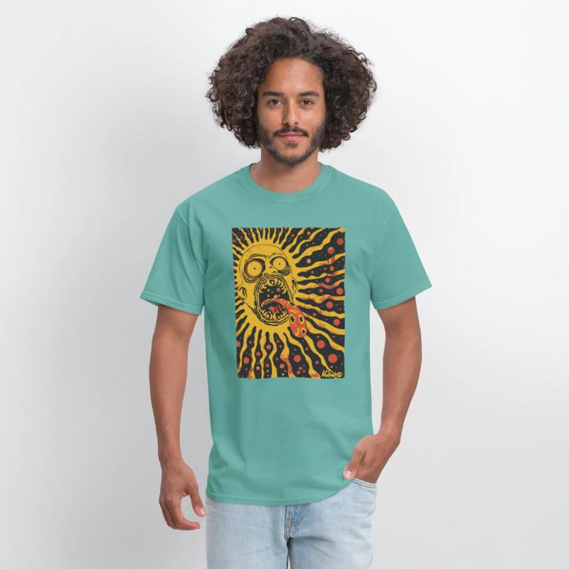 Screaming Sun Face with Trippy Tongue