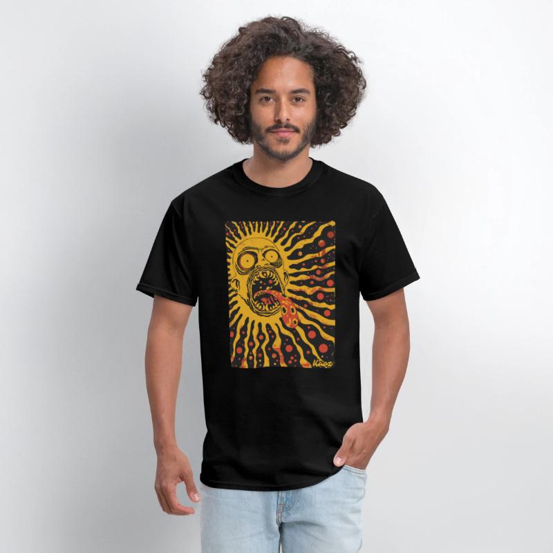 Screaming Sun Face with Trippy Tongue