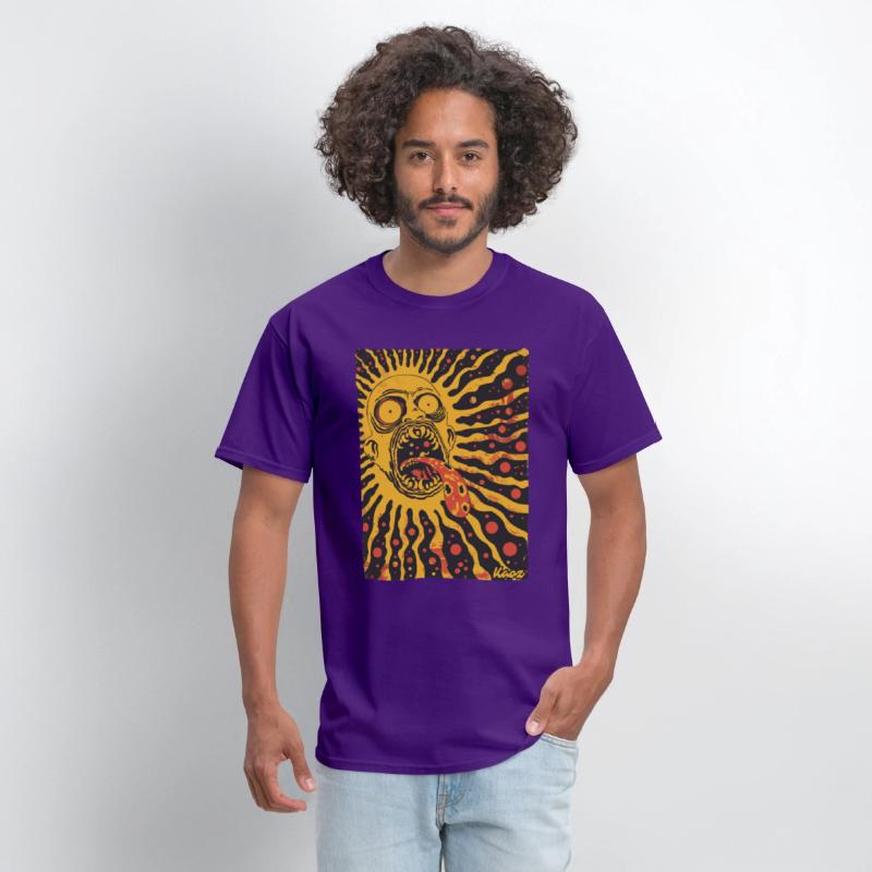 Screaming Sun Face with Trippy Tongue
