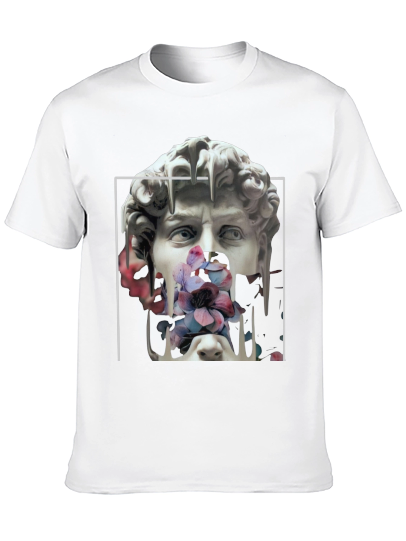 Floral David Sculpture Graphic Tee