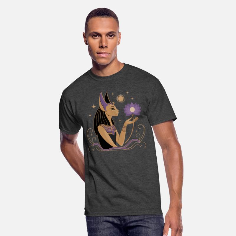 Serene Bastet Holding a Lotus Flower