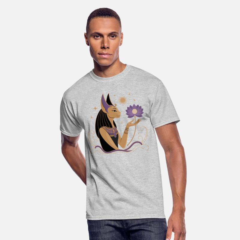 Serene Bastet Holding a Lotus Flower