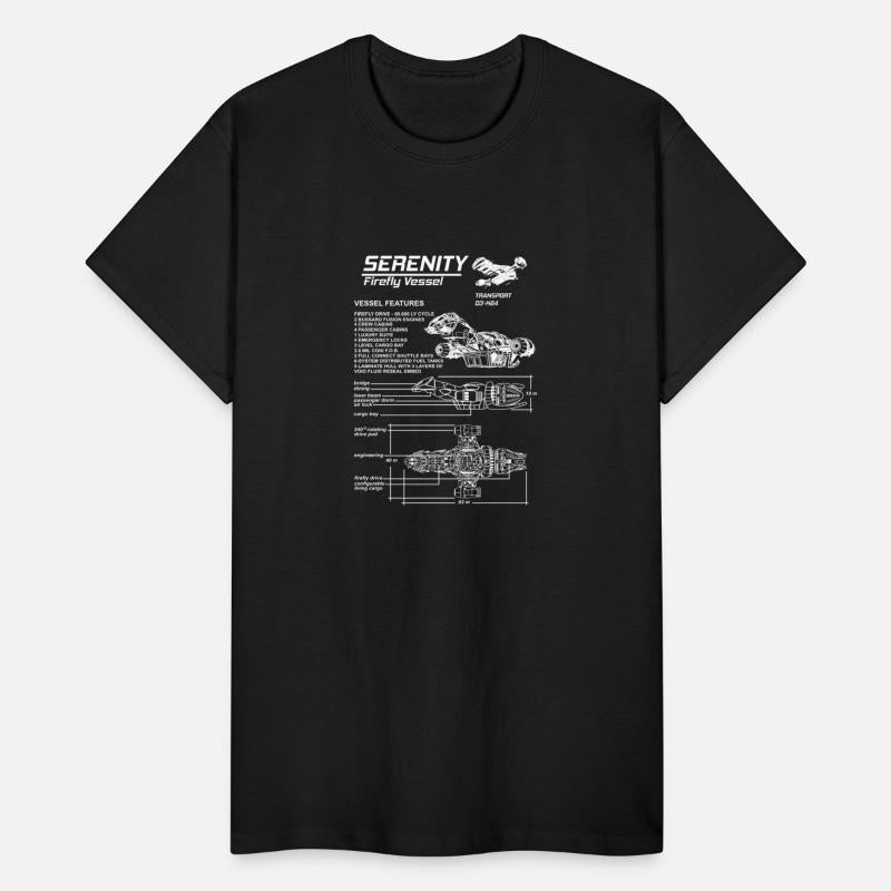 Serenity - Firefly vessel awesome t-shirt for fa
