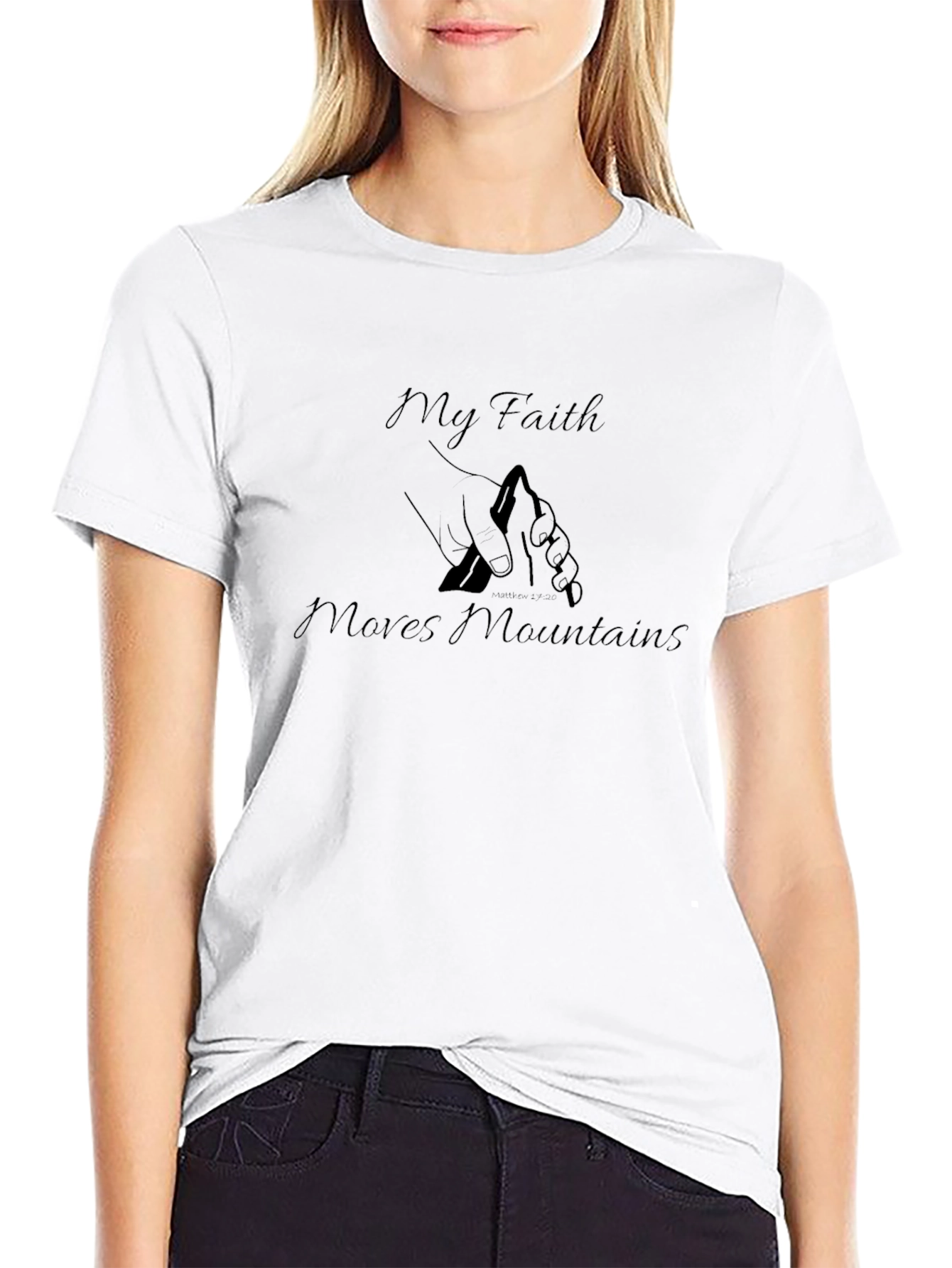 Faith Moves Mountains T-Shirt - Inspirational Christian Tee