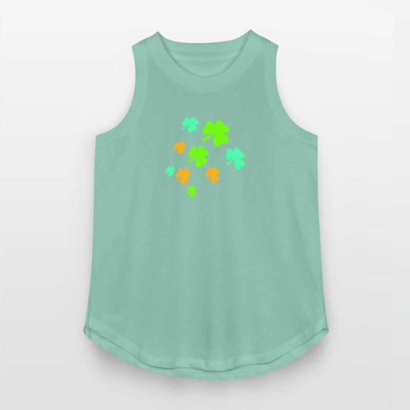 Shamrock Many Trefoil Leaves Green Pattern Cool