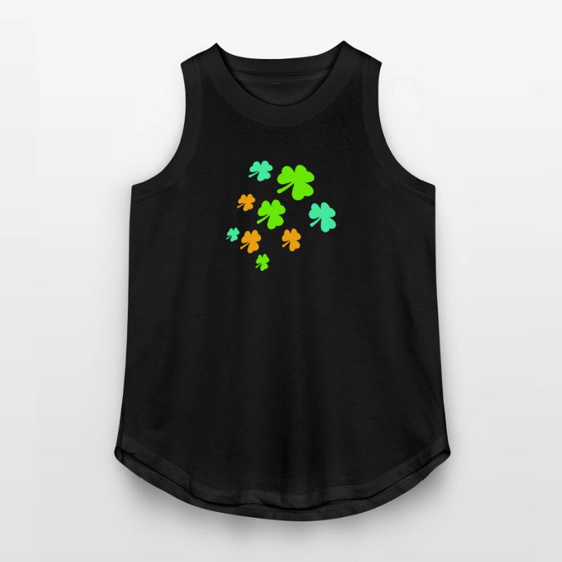 Shamrock Many Trefoil Leaves Green Pattern Cool