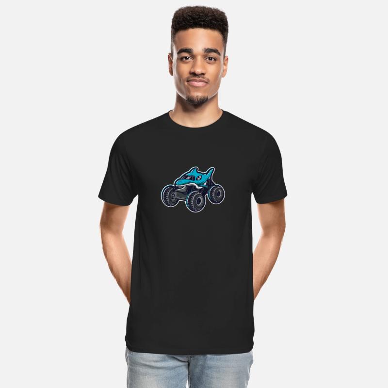 Shark Ocean Sea Wild Garage Car Monster Truck