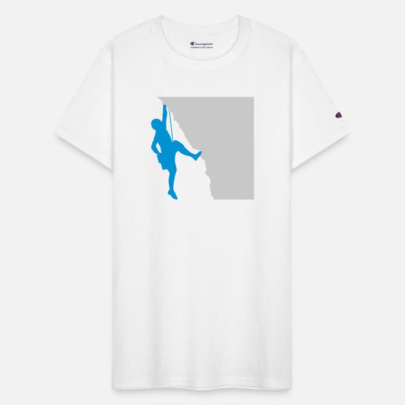 Silhouette rock climbing mountaineering