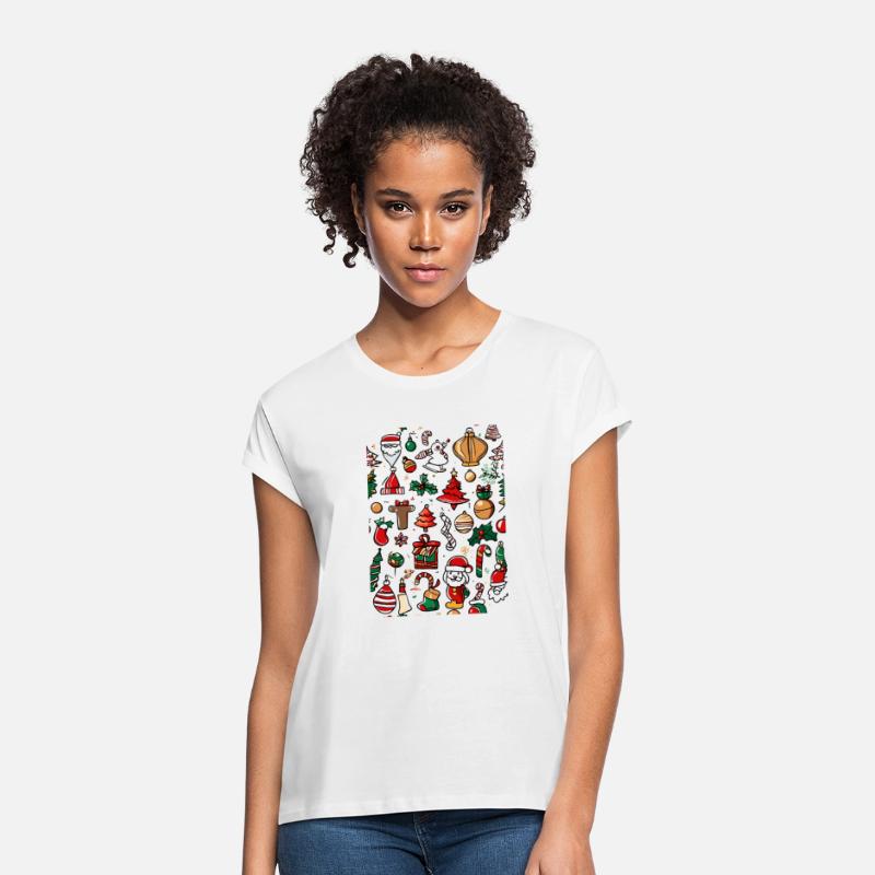 simple christmas doodle png white background