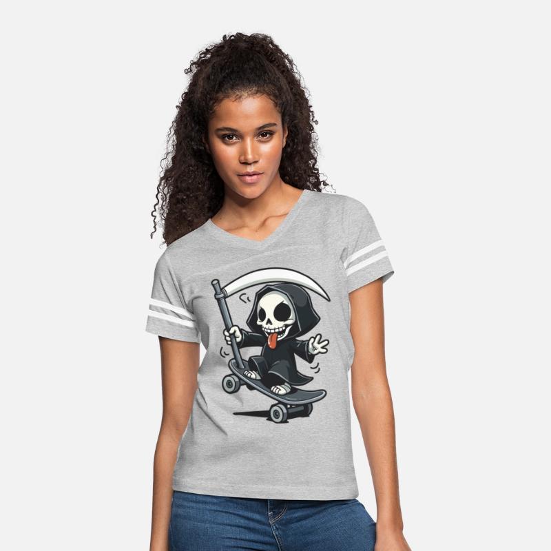 Skate or Die - Skeleton on the Skateboard