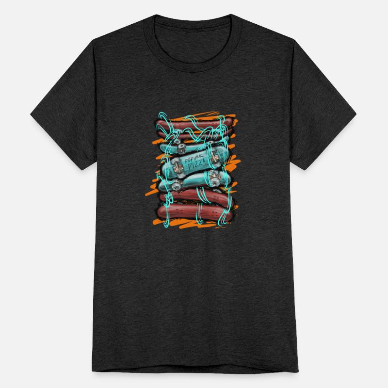 Skateboard Flip Popunk Pizza