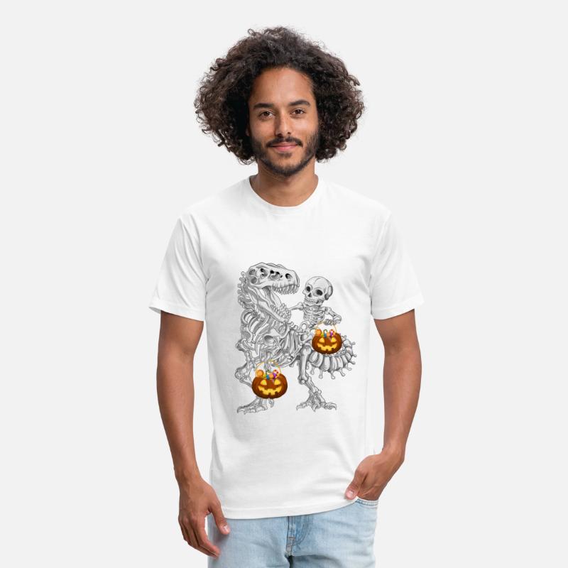 Skeleton Riding Skeleton Dino Pumpkin Halloween