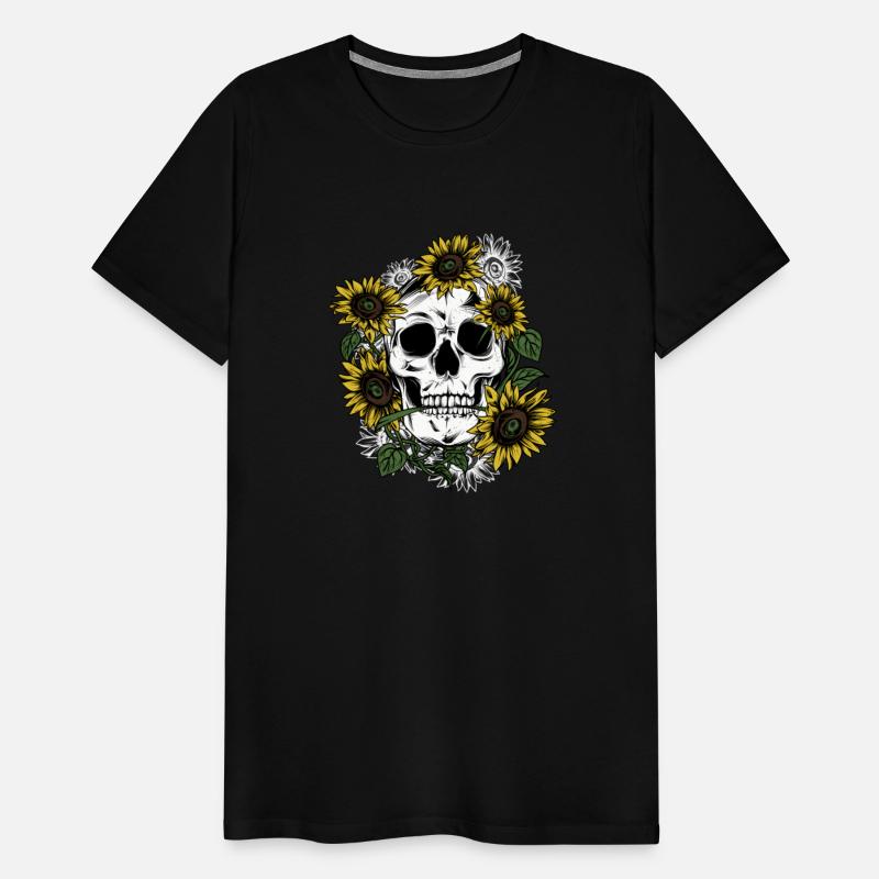Skeleton Surrounded By Sunflower