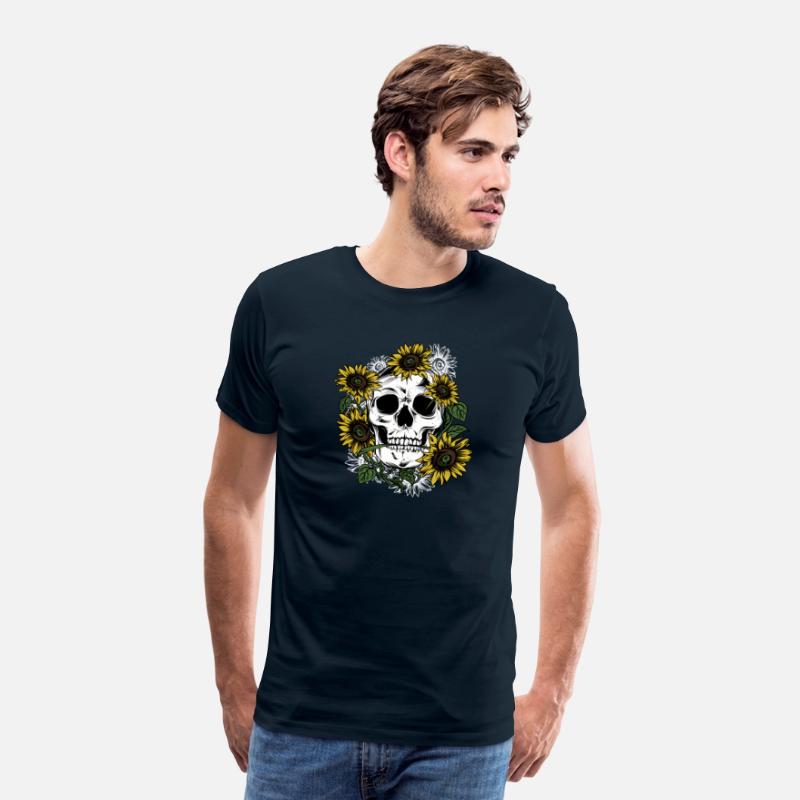 Skeleton Surrounded By Sunflower