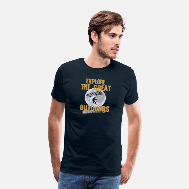 Skiing Explore the great outdoors T-Shirt gift