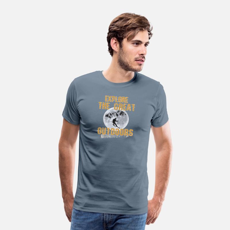 Skiing Explore the great outdoors T-Shirt gift