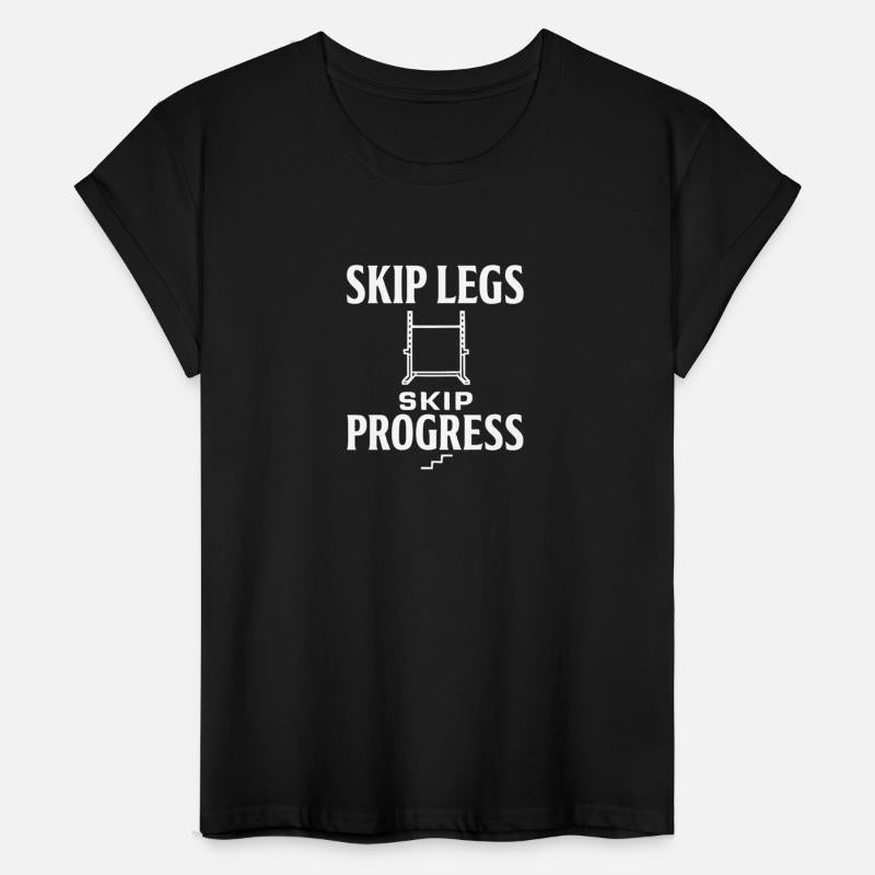 Skip leg skip gym motivation quote with white text
